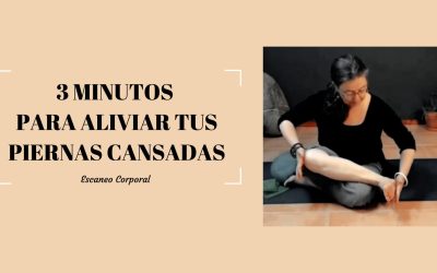 El secreto para descargar las piernas cansadas